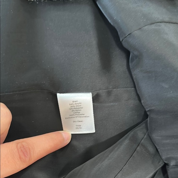 Talbots Black and White Sleeveless Sheath Dress with Peter Pan Collar - Picture 8 of 8